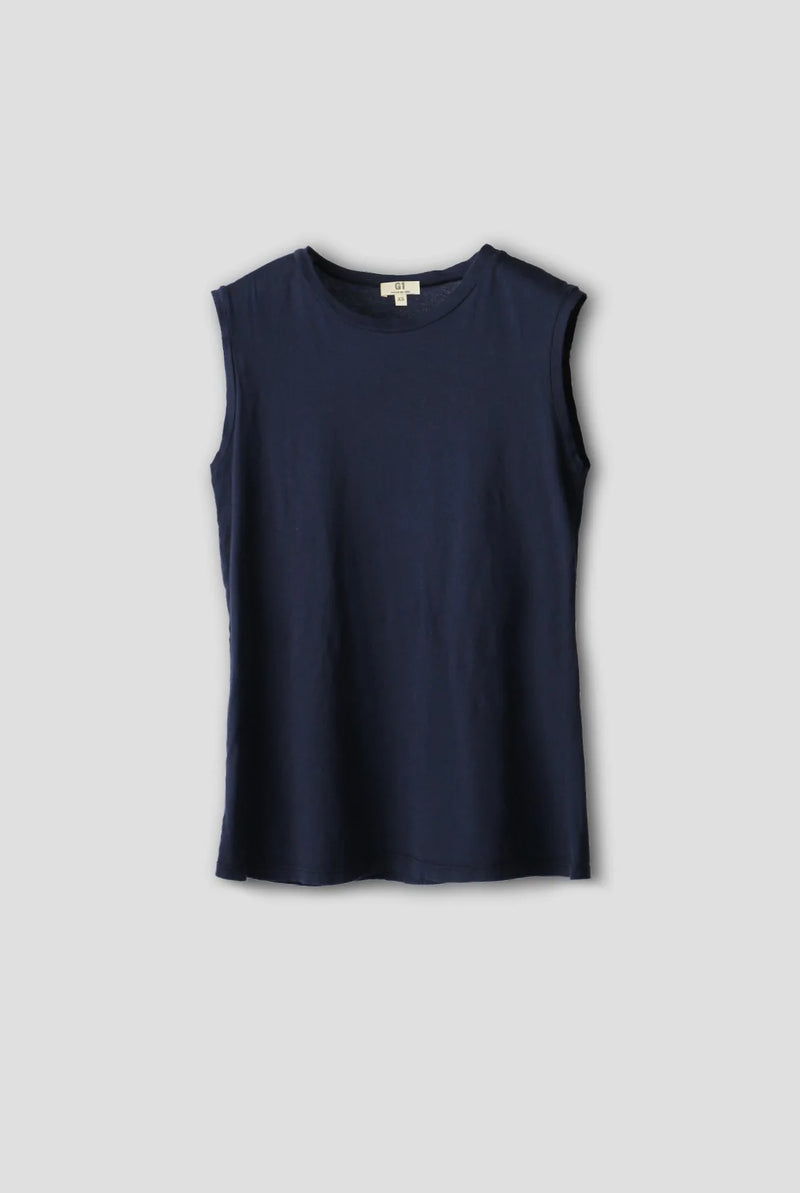 G1-Muscle Tank Navy