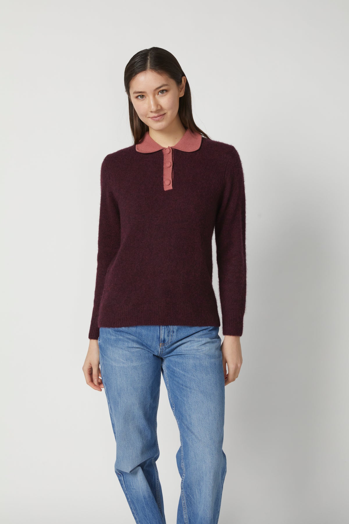 KOKUN- Peter Pan Collar Shiraz