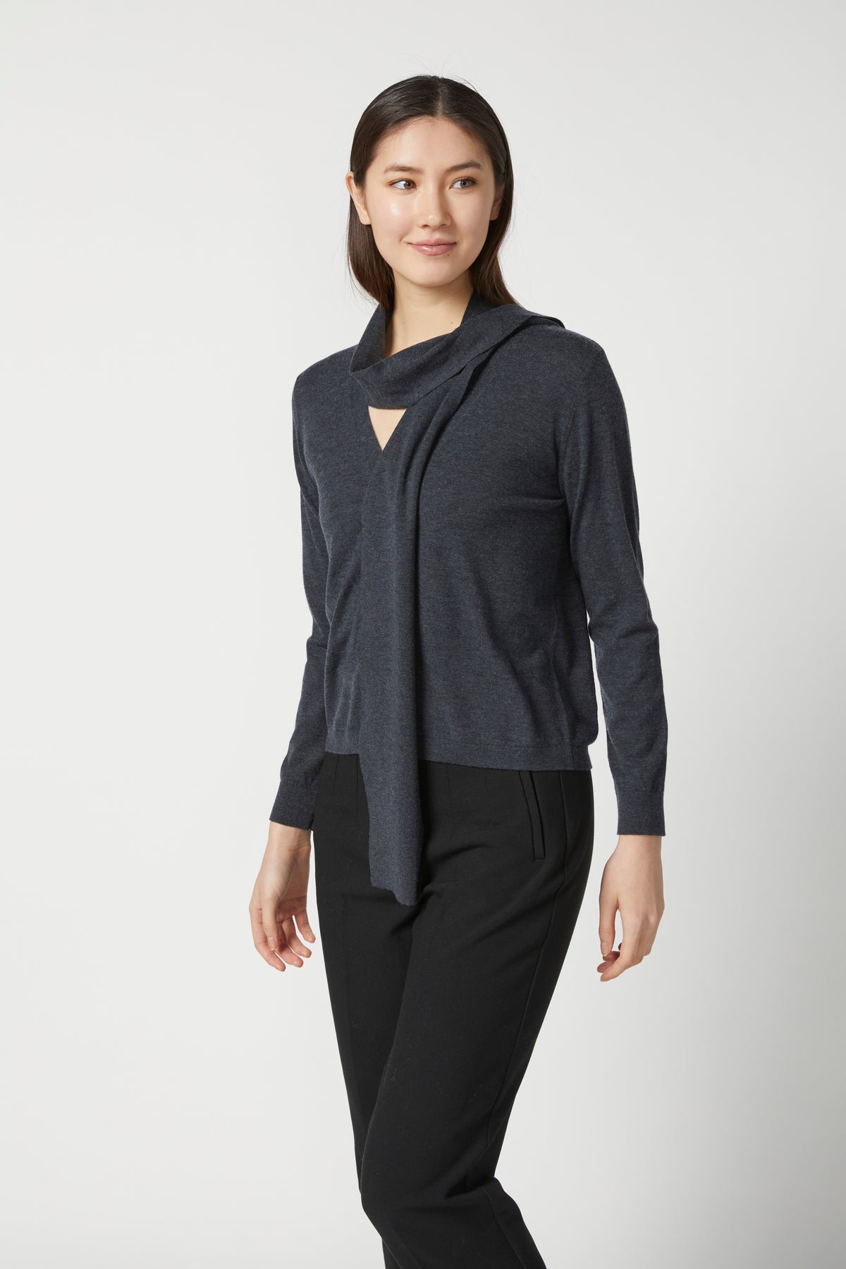 KOKUN-Scarf Cardigan Meteorite