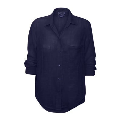 FELICITE-Boyfriend Shirt Navy