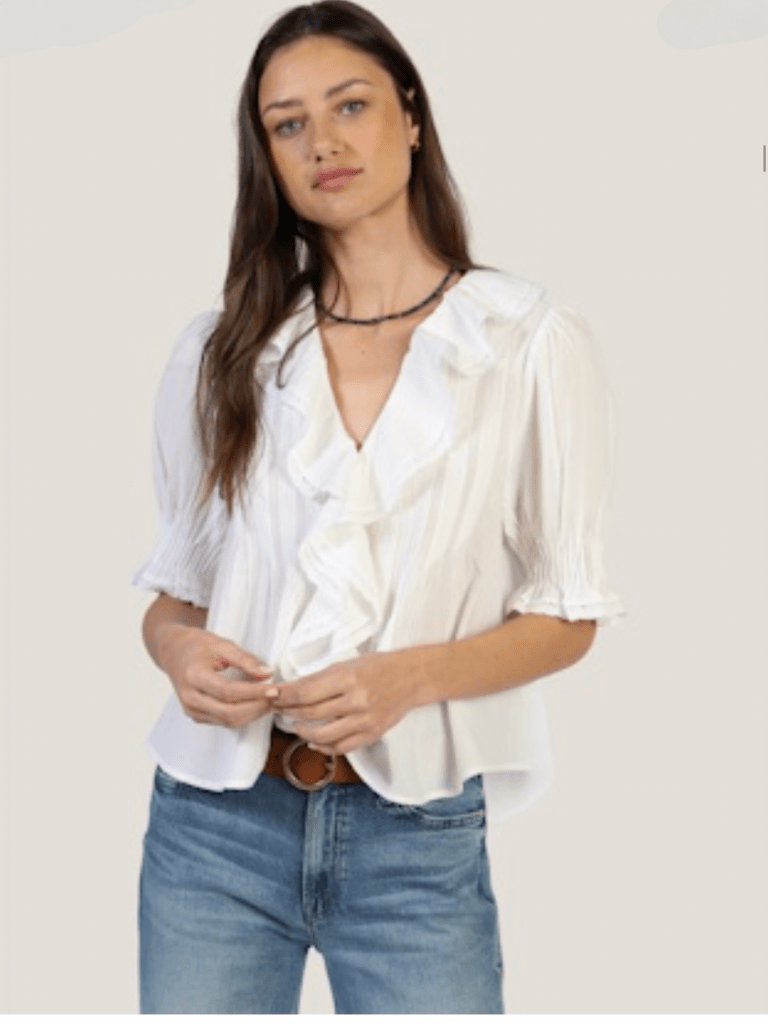 DYLAN-Elle Blouse White