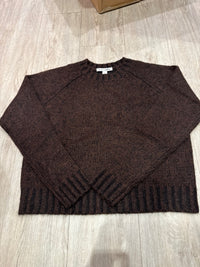 AUTUMN CASHMERE-Plaited Raglan Espresso