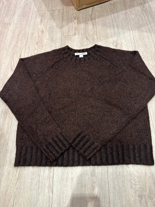 AUTUMN CASHMERE-Plaited Raglan Espresso