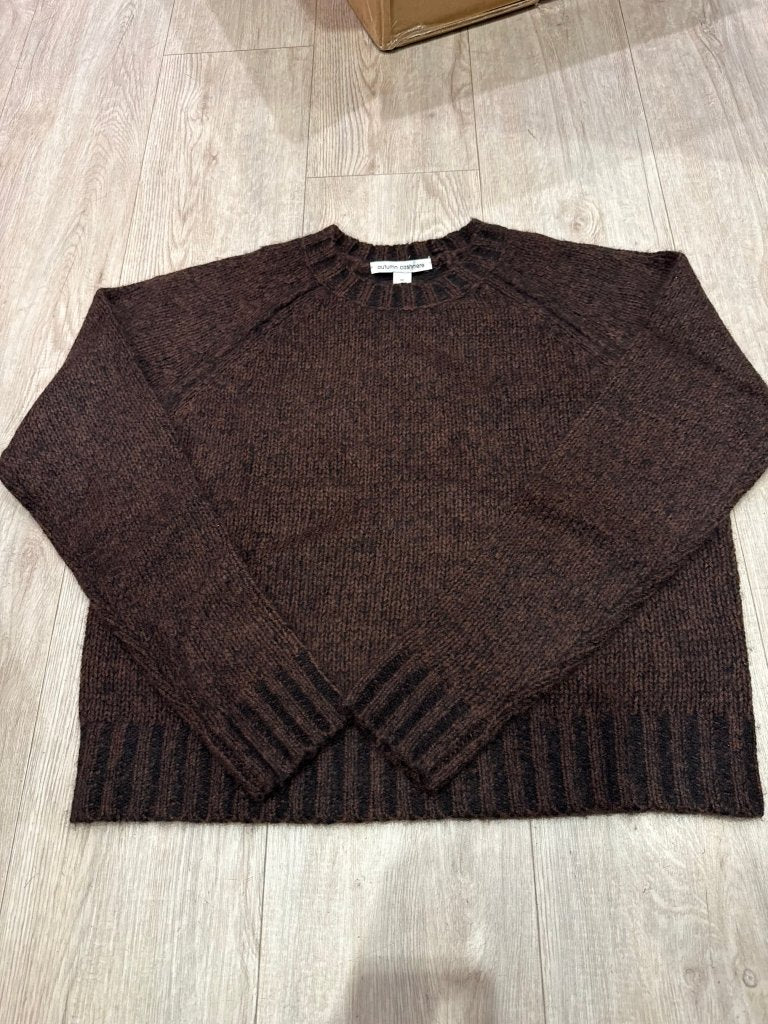 AUTUMN CASHMERE-Plaited Raglan Espresso