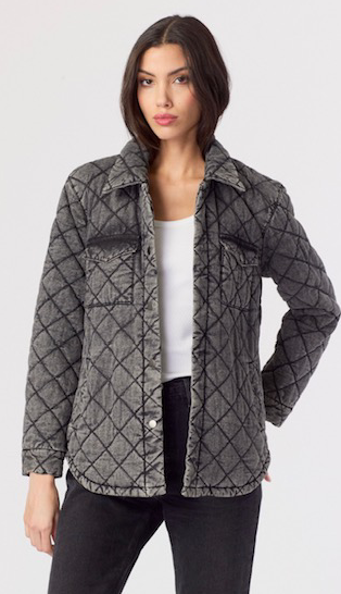 J SOCIETY- Quilted Jacket Black