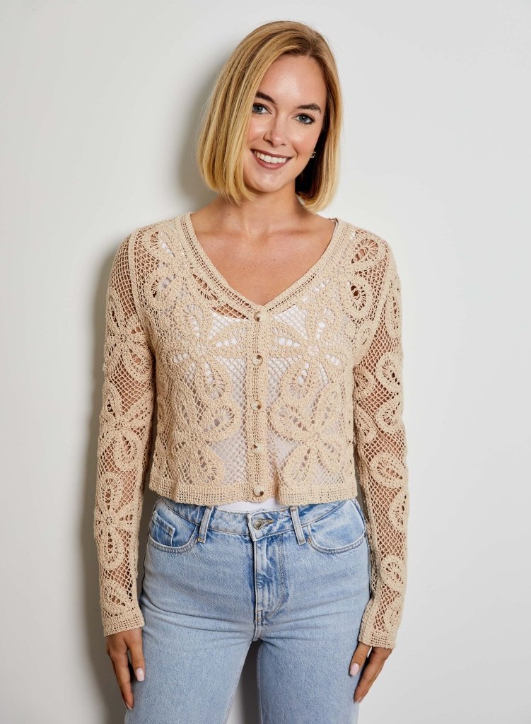 DESIGN HISTORY-Light Sand  Cardigan