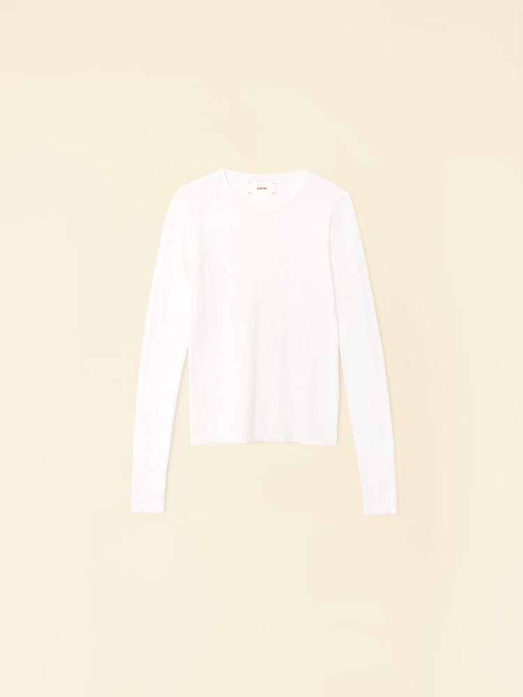 XIRENA-Crewe Sweater Laser White