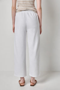 LILLA P-Textured Terry Pant White
