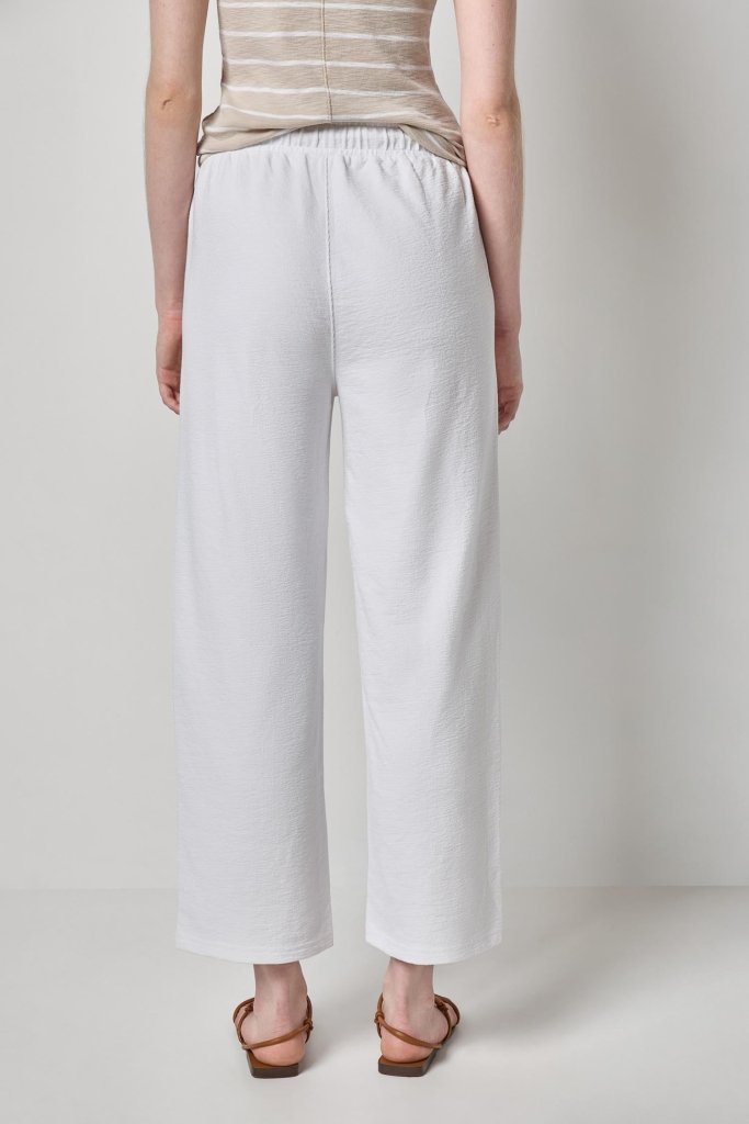 LILLA P-Textured Terry Pant White