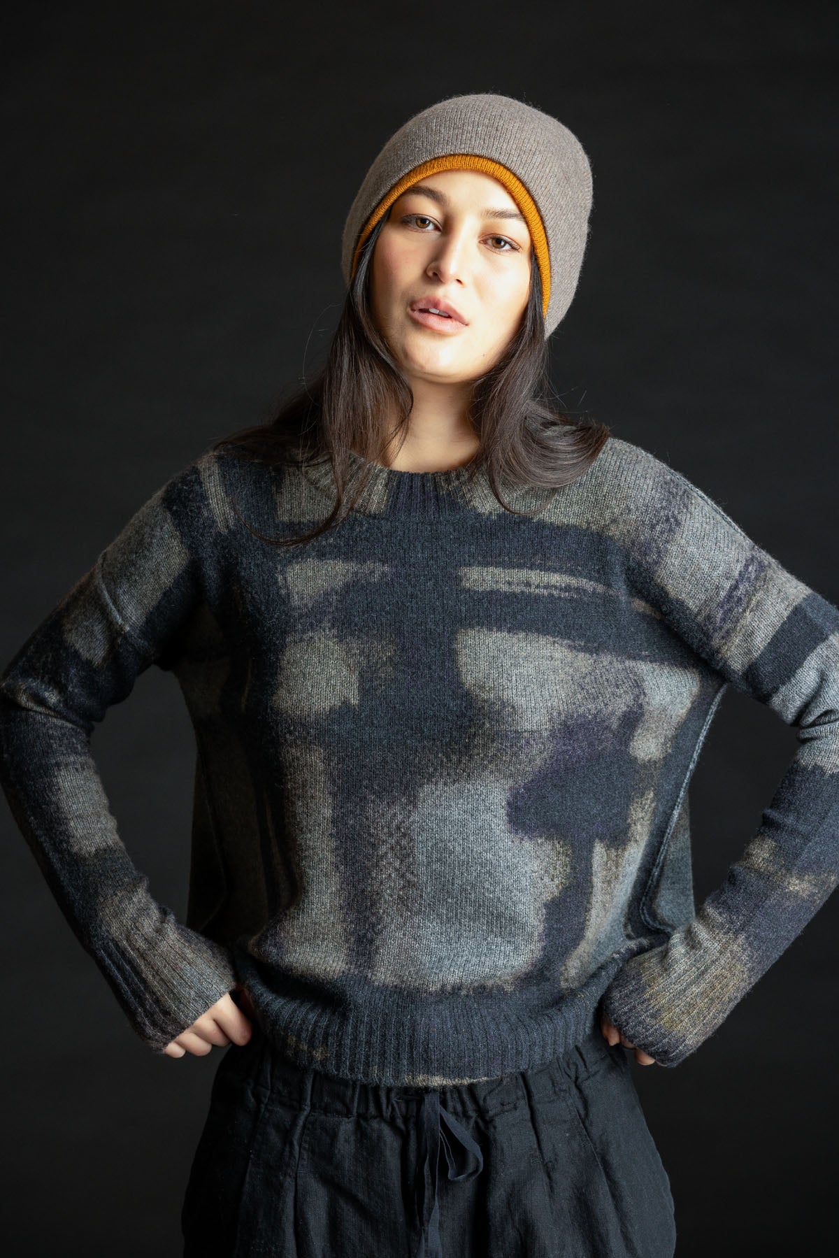 SPLURGE-Painted Plaid Crew Shadow