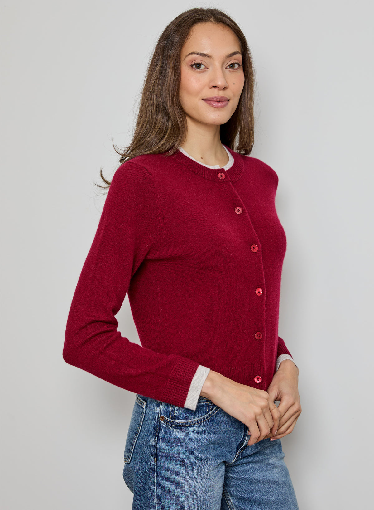DESIGN HISTORY-Long Sleeve Contrast Cardinal/Griffin