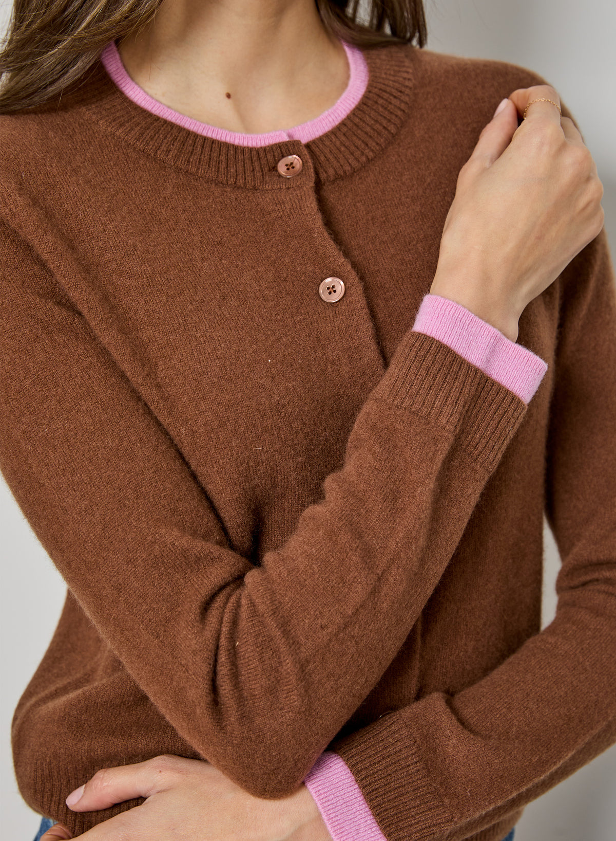 DESIGN HISTORY-Long Sleeve Contrast Syrup/Fore