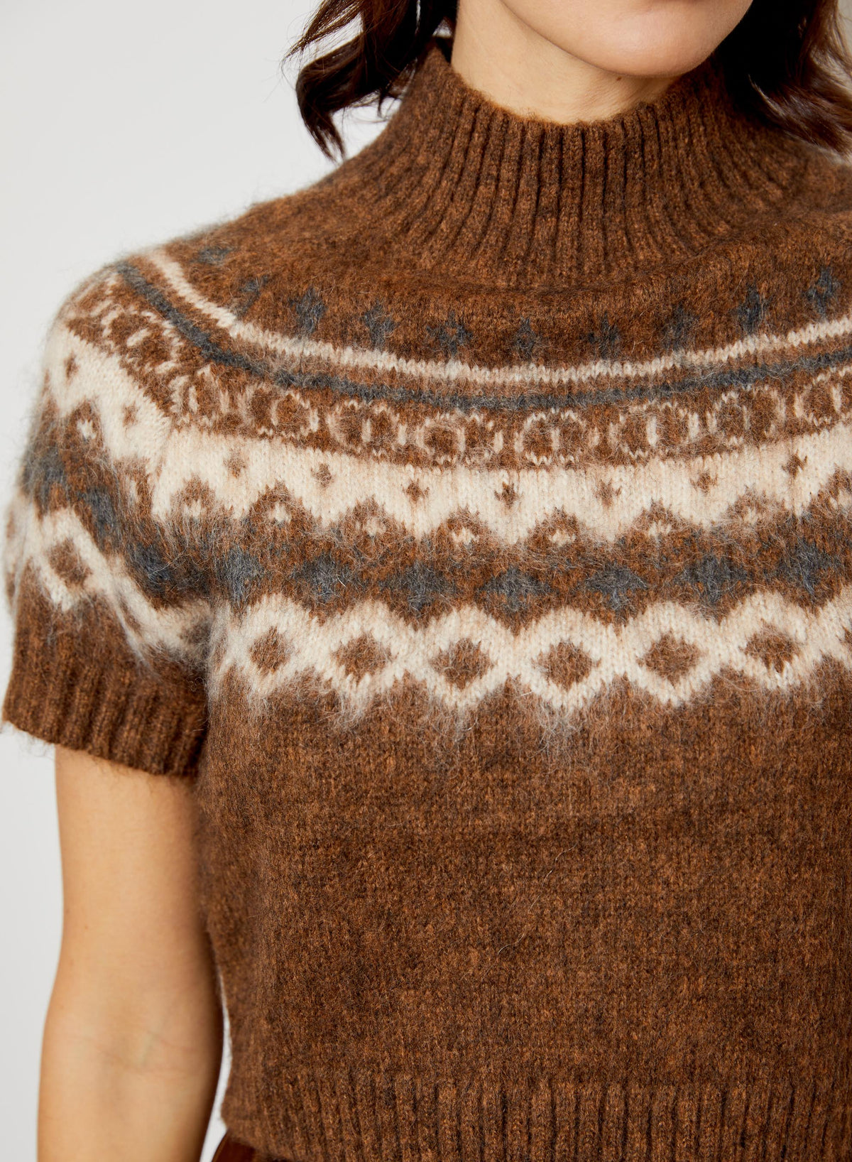 DH NEW YORK-KHY Sweater/ Dress Combo Walnut Combo