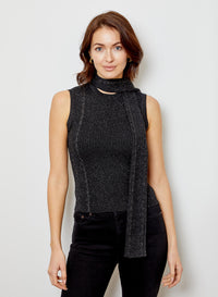 DH NEW YORK-Rosabella Top Black Lurex
