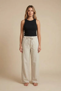 G1-Linen Cotton Vacation Pant Sand