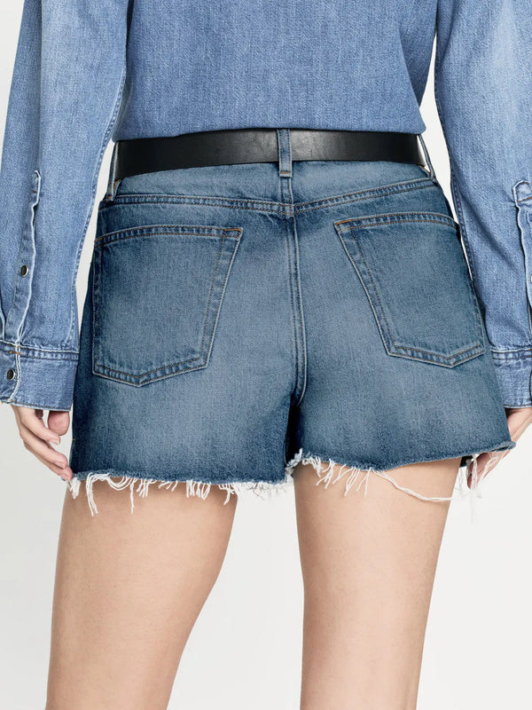 FRAME-The Vintage Relaxed Short Raw Fray Libra