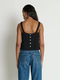 NATION-Annie V-Neck Top Jet Black