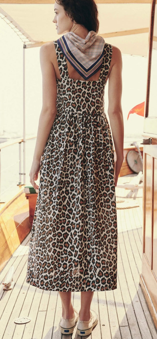 THE GREAT-The Sunbird Dress Heritage Leopard