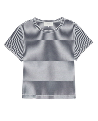 THE GREAT-The Little Tee Navy Stripe