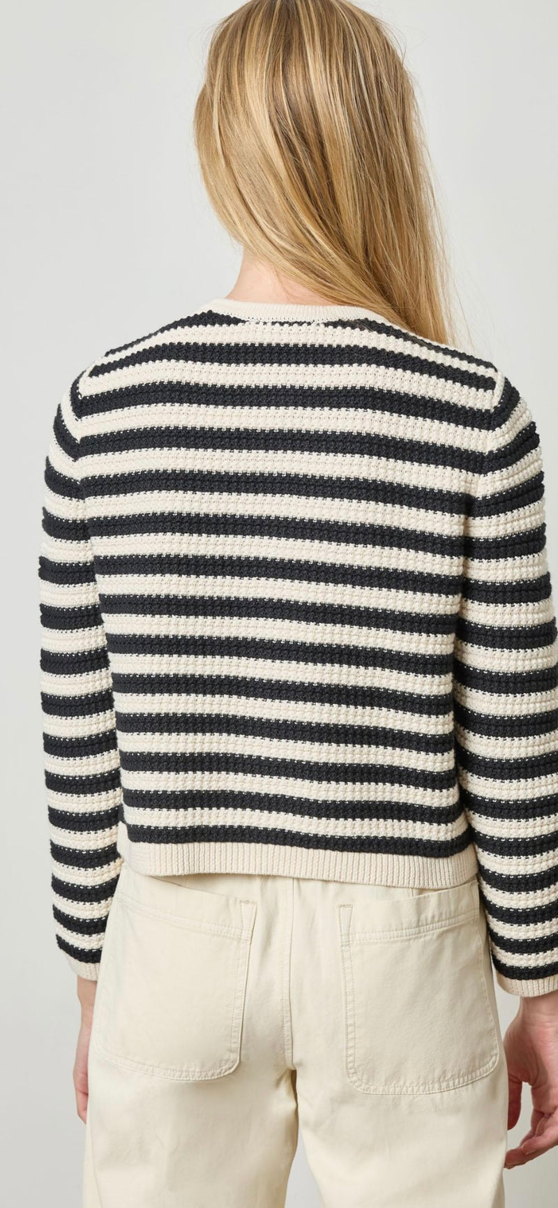 LILLA P-Jackie Cardigan Stripe