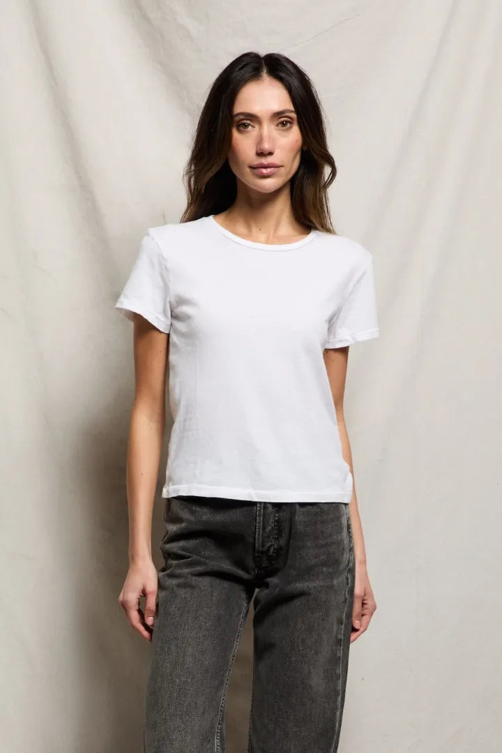 PERFECT WHITE TEE-Recycled Short Sleeve Fitted Tee