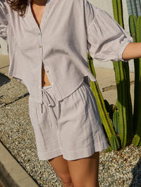 NATION-Joise Short Praline Stripe