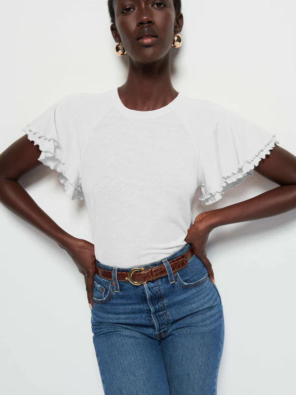 NATION-Macy Ragian Top White