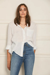 FELICITE-Boyfriend Shirt White