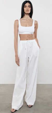 ENZA COSTA-Seersucker Resort Pant White