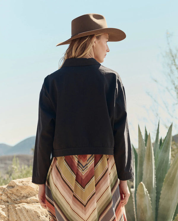 THE GREAT-The Rancher Jacket Washed Black
