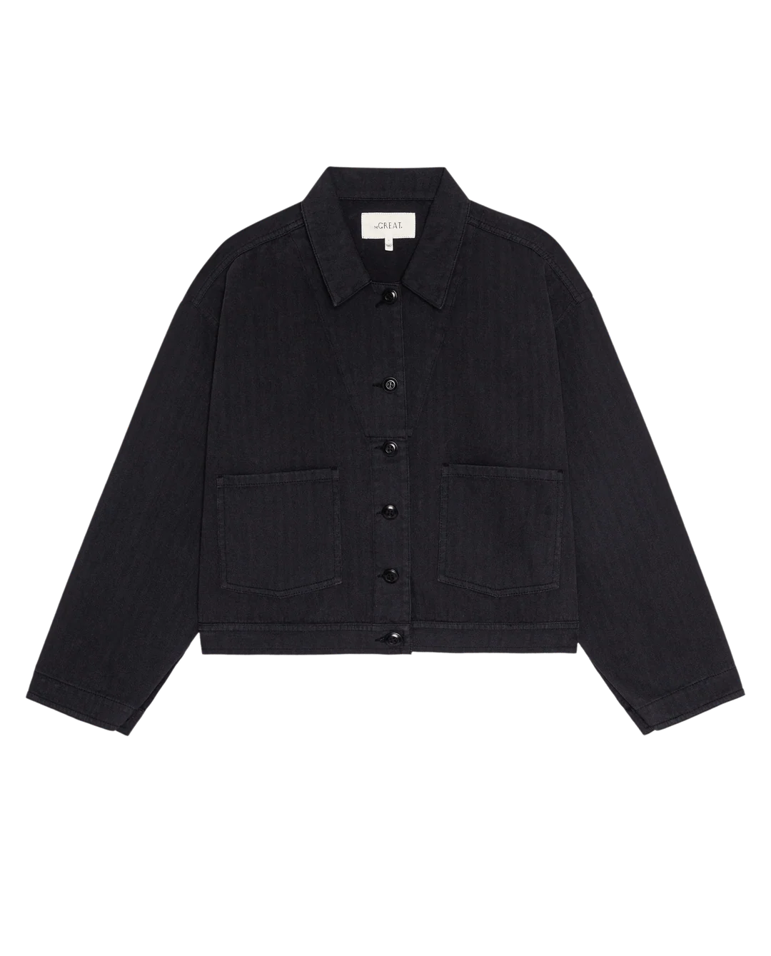THE GREAT-The Rancher Jacket Washed Black