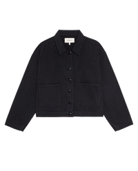 THE GREAT-The Rancher Jacket Washed Black
