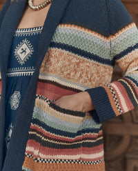 THE GREAT-The Mountain Lodge Cardigan Taos Stripe
