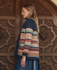 THE GREAT-The Mountain Lodge Cardigan Taos Stripe
