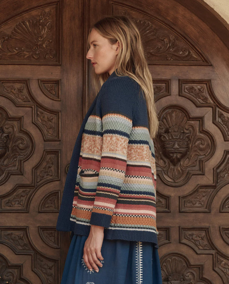 THE GREAT-The Mountain Lodge Cardigan Taos Stripe