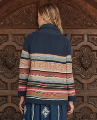 THE GREAT-The Mountain Lodge Cardigan Taos Stripe