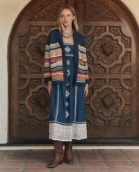 THE GREAT-The Mountain Lodge Cardigan Taos Stripe