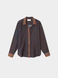 XIRENA-Beau Shirt Navy Diamond
