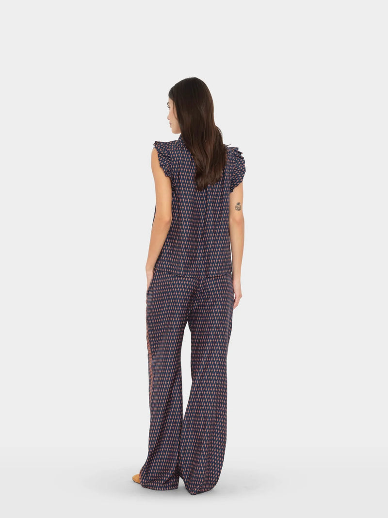 XIRENA-Vaughn Pant Navy Diamond
