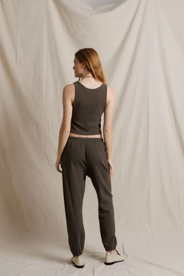 PERFECT WHITE TEE-Johnny French Terry Easy Sweatpant Dark Olive