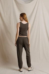 PERFECT WHITE TEE-Johnny French Terry Easy Sweatpant Dark Olive