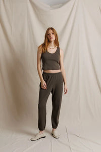 PERFECT WHITE TEE-Johnny French Terry Easy Sweatpant Dark Olive
