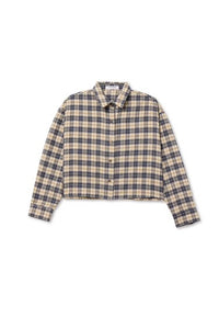 PERFECT WHITE TEE-Tate Button Shirt Sugar Plaid