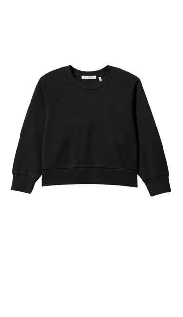 PERFECT WHITE TEE-Nell Travel Crew Neck Sweatshirt True Black