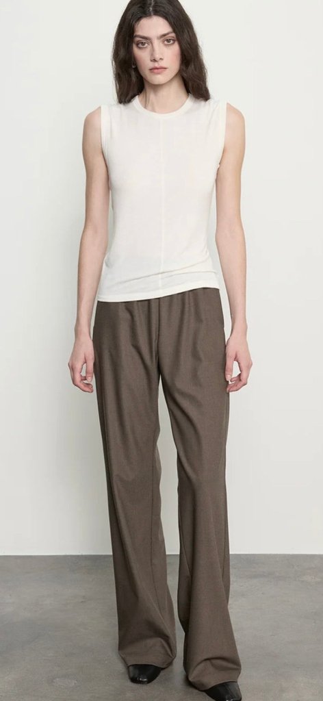 ENZA COSTA-Suiting Everywhere Pant Brown Heather