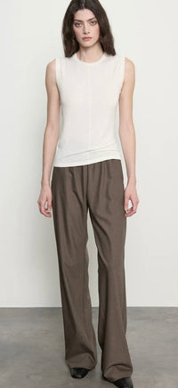 ENZA COSTA-Suiting Everywhere Pant Brown Heather