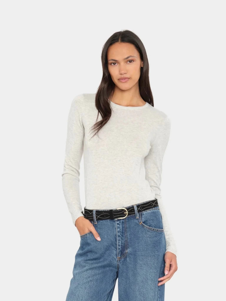 XIRENA-Crew Sweater Silver Smoke