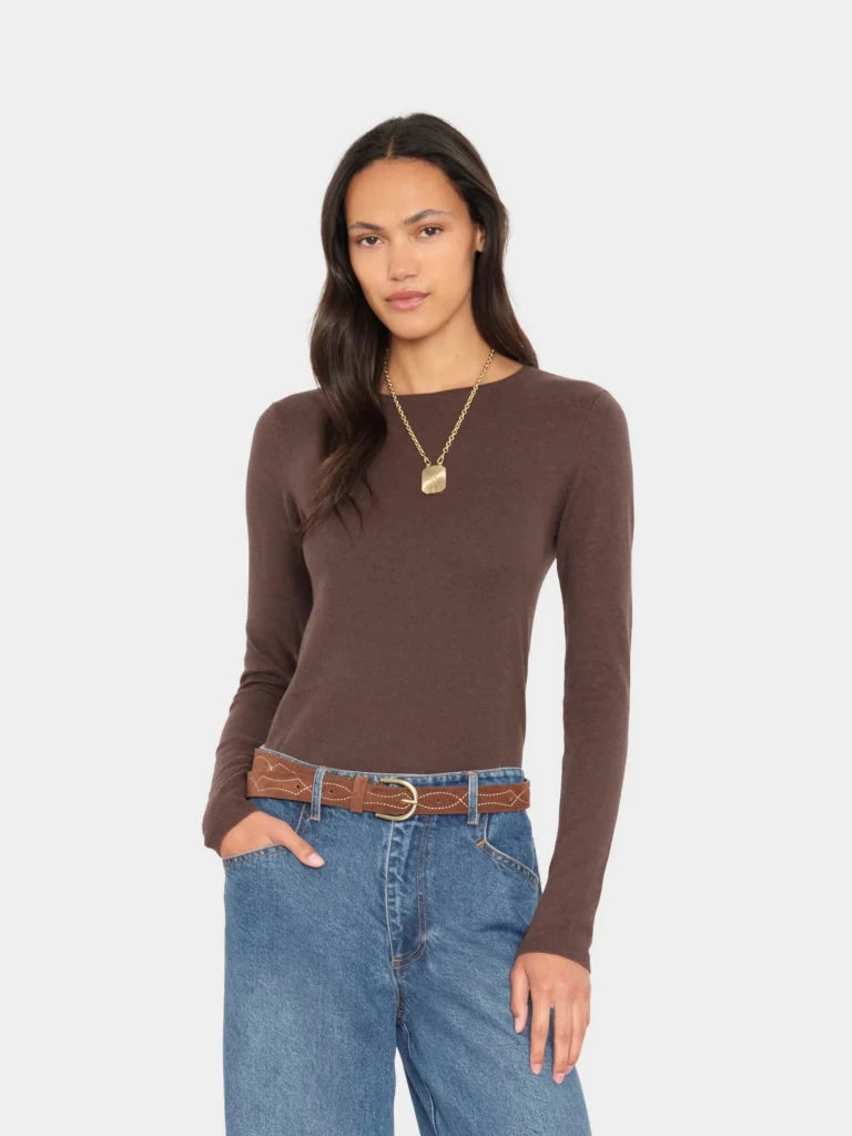 XIRENA-Crew Sweater Brazil Nut