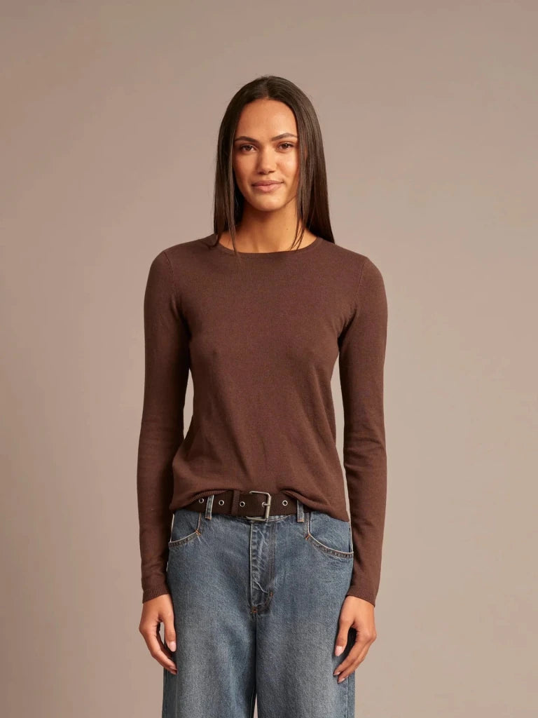 XIRENA-Crew Sweater Brazil Nut