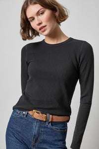 LILLA P-Slim Long Sleeve Crew Black
